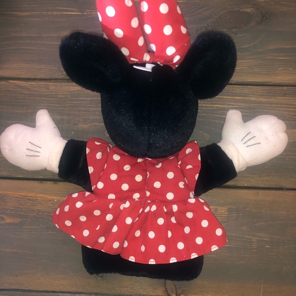 Applause Minnie Mouse Plush Hand Puppet 11" Disney Minnie Mouse Headband Red - Picture 9 of 12